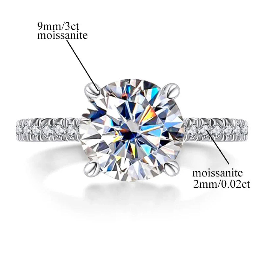 Bague moissanite Montréal Ensemble union éternelle