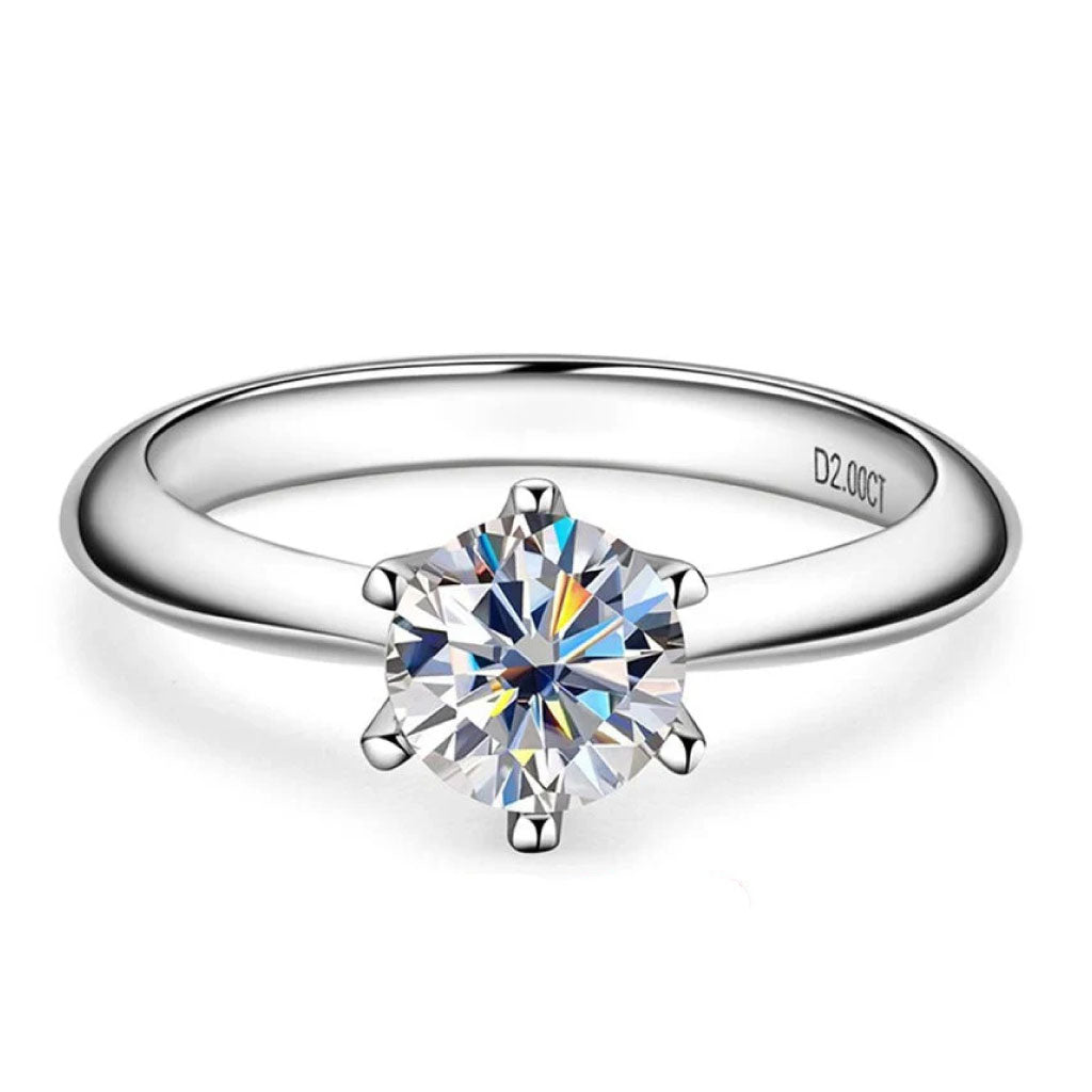 Bague moissanite Montréal L'Iconique solitaire