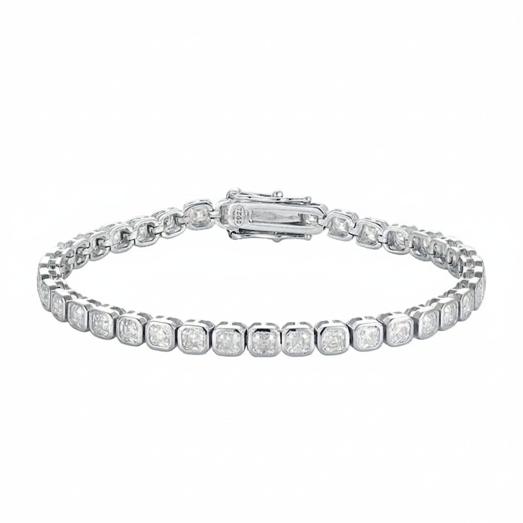 Tennis Asscher « Opéra Carré » VVS1 Moissanite Diamond - Montreal Moissanite