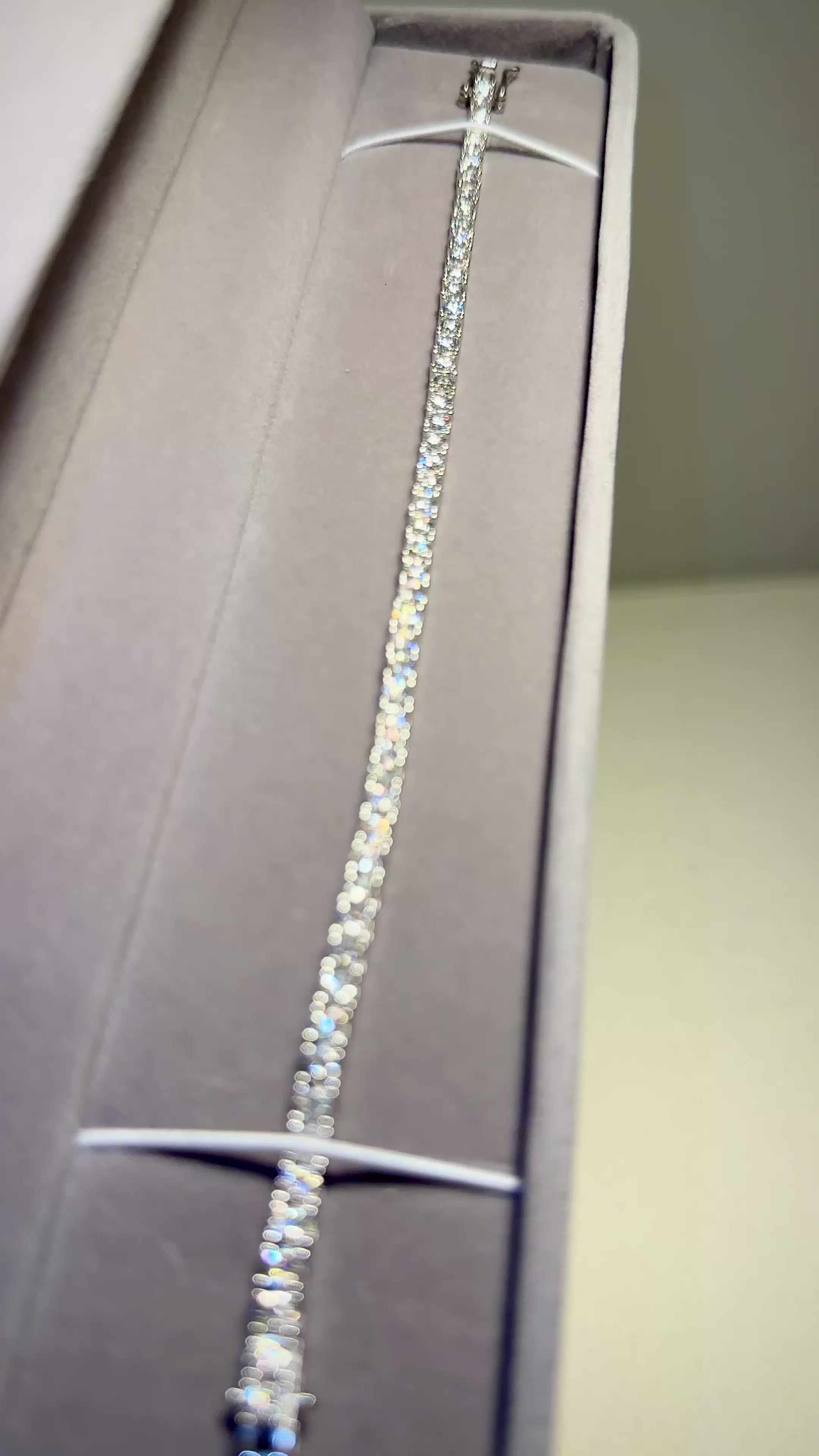 Moissanite Tennis Bracelet VVS1 Moissanite Diamond - Montreal Moissanite rose yellow gold 3