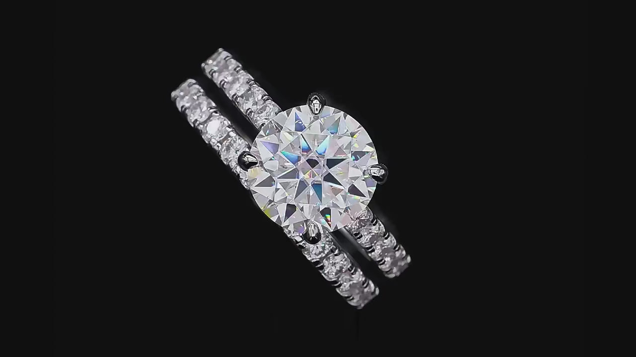 Montreal_Moissanite_Ensemble_Union_eternelle VVS1 Moissanite Diamond 9