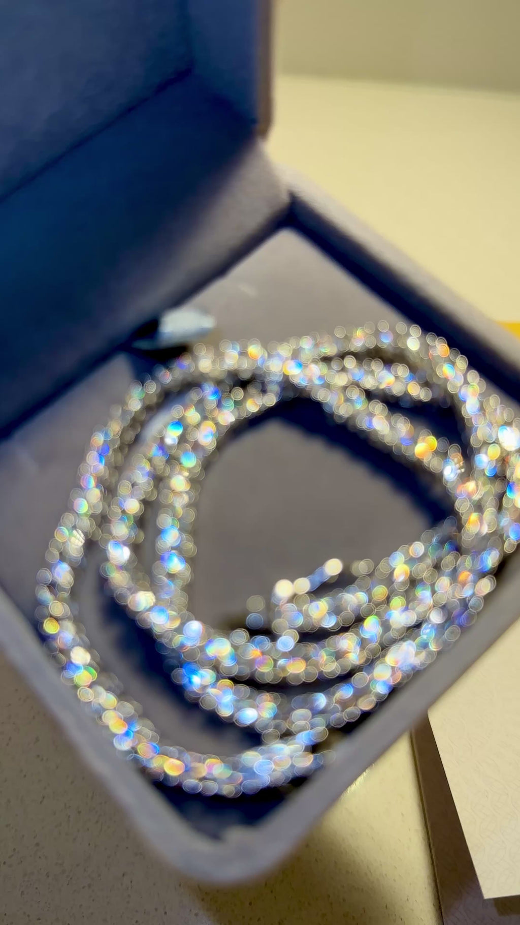 Moissanite Tennis Bracelet VVS1 Moissanite Diamond - Montreal Moissanite rose yellow gold 3